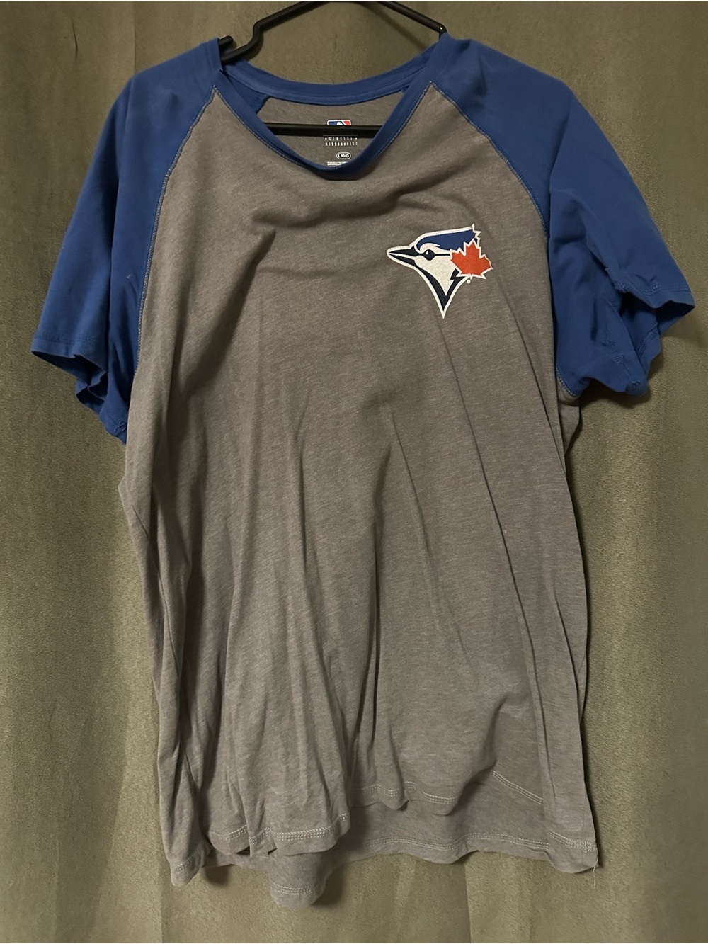 Genuine Merchandise Gray Body with Blue Sleeve Toronto Bluejays Tee